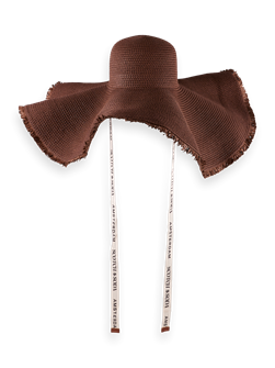 Scotch &amp, Soda Стильная массивная шляпа из 100% бумажного материала для защиты от солнца, дополнение к летнему образу 11234553