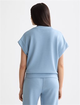 Легкий модальный молодёжный топ без рукавов с V-образным вырезом от Scotch &amp, Soda, удобная модель 11234548