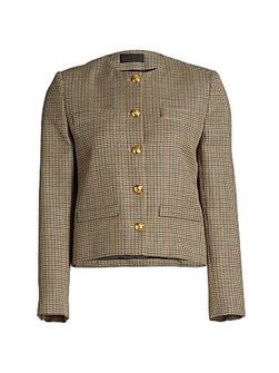 Nili Lotan Sloane Check Wool Jacket 11018792