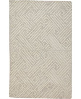 Feizy Современный геометрический коврик для бегуна Enzo 2',6 ,x8', (76 см x 244 см), 80% шерсть 11176412