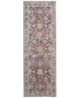 Feizy Коврик-бегунок Pasha 76 см x 220 см, мягкий ворс высотой 1,1 см, цветной цветочный узор, устойчив к пятнам 11233051