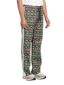 Штаны Valentino с оптическим рисунком, эластичной талией и прямыми штанинами из смеси полиамида и хлопка 11028762