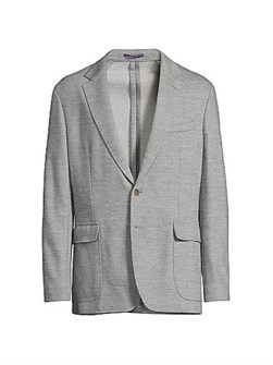 Меланжевая джерси-куртка с длинными рукавами и карманами Hadley от Ralph Lauren, Италия 11168562