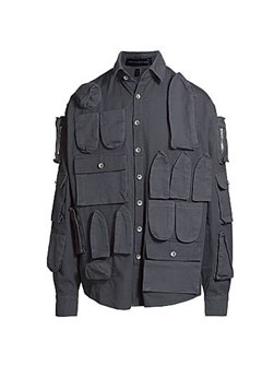 Куртка Tech Pocket от Who Decides War с длинными рукавами и большими накладными карманами 11168379