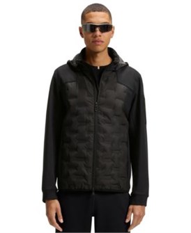 Hugo Boss Куртка BOSS с пуховым наполнителем, вшитым логотипом и съемным капюшоном для любого сезона 11177205