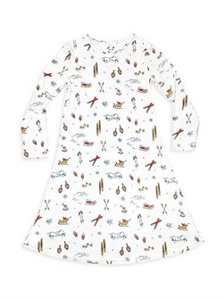 Лонгслив для девочек Bellabu Bear в винтажном стиле с праздничным принтом, 95% вискозы, 5% спандекса 11165542