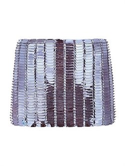 Мини-юбка The Attico с декоративными стразами и эластичной подкладкой, 68% вискоза, производство Италия 11165283