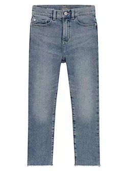 Dl1961 Джинсы для девочек Emie с прямыми брюками и высокой талией, идеальные для повседневной носки 10043399