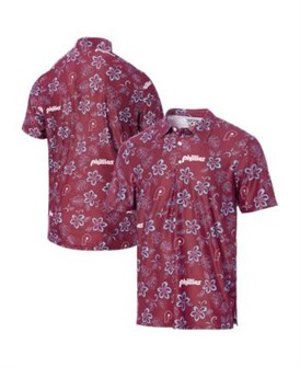 Reyn Spooner Мужская бордовая футболка-поло с логотипом Philadelphia Phillies из коллекции Cooperstown, оснащенная влаговыводящей технологией и быстросохнущей тканью 11224510