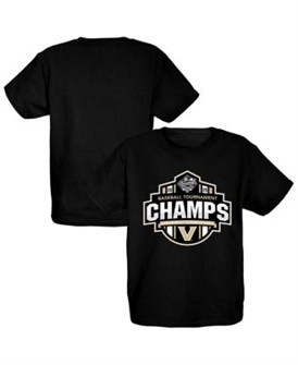 Молодежная хлопковая футболка с короткими рукавами Vanderbilt Commodores 2025 чемпионы SEC, бренд Blue 84 11239558