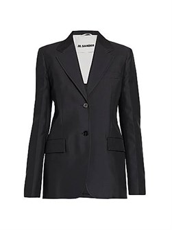 Классический габардиновый пиджак Jil Sander из шелковой смеси, Италия 11165245