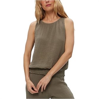 Женский топ Janelle от Michael Stars, без рукавов, с завязками на воротнике, из 100% хлопка, классический крой 11227097