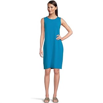 Платье Eileen Fisher из средне-тяжёлого трикотажа с круглым вырезом до колена, 92% TENCEL™ 11226604