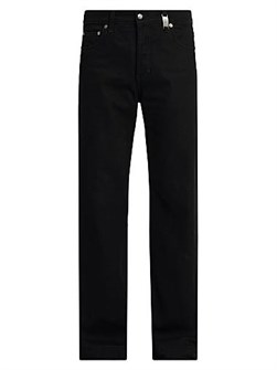 Джинсы McQueen из плотного денима с классическим пятикарманным дизайном и широкими штанинами, Италия 11024882