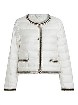 Стеганая куртка Kate от Max Mara с круглым вырезом, длинными рукавами и застежкой на кнопках 11027557