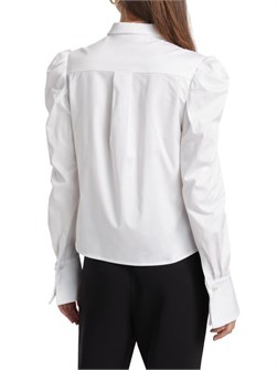 Рубашка Lyra из стрейчевого хлопкового поплина с длинными пузырчатыми рукавами и жемчужными пуговицами от Generation Love 11225610