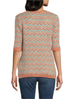 Свитер от M Missoni с зигзагообразным узором и V-образным вырезом, мохер 32% 11178063