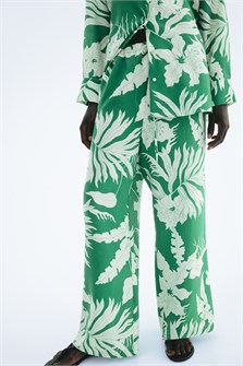 Прямые брюки с завязками на талии от H&amp,M, высокая посадка 11172852