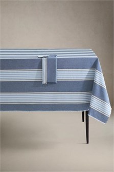 Zara Home Хлопковая цветная скатерть с полосками из окрашенной нитки 11229643