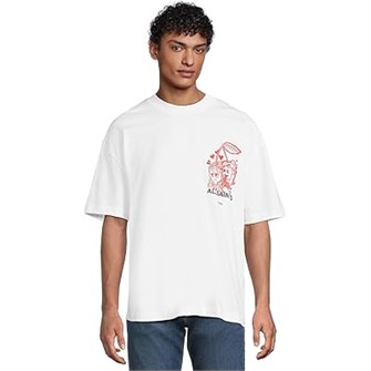 Футболка с короткими рукавами Breakup от AllSaints из 100% хлопка с графическим принтом на груди и спине 11232377