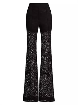 Кружевные брюки с завышенной талией и карманами Gemma от A.L.C. 10047359