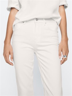 Синие джинсы Massimo Dutti slim fit со средней посадкой и поясом, пятью карманами 11201983