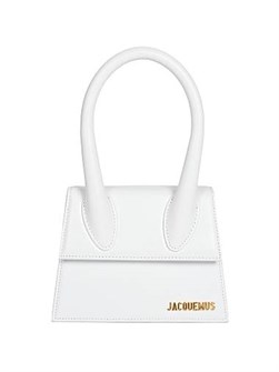 Jacquemus Кожаная сумка Le Chiquito Moyen с регулируемым съемным ремешком, сделанная в Италии 11168550