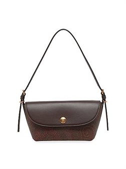 Etro Сумка через плечо Barchetta из кожи и хлопка с карманом для карт и зеркалом внутри 11169709