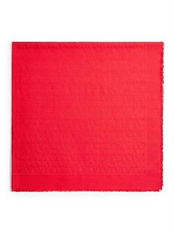 Valentino Garavani Шерстяная и шелковая шаль Toile Iconographe, жаккардовая, 140 см x 140 см, состав: 70% шерсть, 30% шелк 11016251