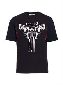 Футболка с графикой панелей K Moon от Marine Serre, с круглым вырезом и коротким рукавом, 100% хлопок 11164576