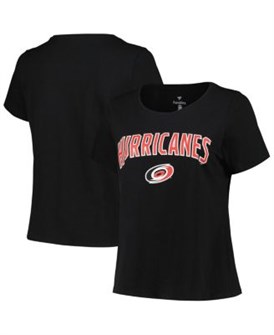 Женская футболка Profile с логотипом Carolina Hurricanes, 100% хлопок, короткий рукав 11223263