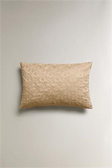 Zara Home Наволочка для декоративной подушки с вышивкой в цветочном дизайне, без вставки 11229105