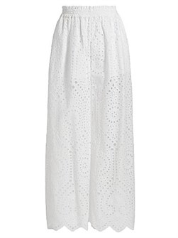 Generation Love Эластичные кружева Connie с открытыми боковыми разрезами в хлопковых штанах 11166797