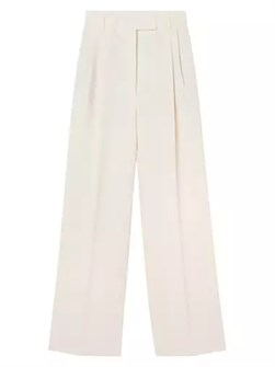 Штаны Rohe с высокой талией и двойными складками, удобный крой и карманы, 100% полиэстер 10049003