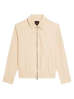 Легкая блузон-куртка из хлопкового микса Theory с молнией, эластичным поясом и карманами 11166853