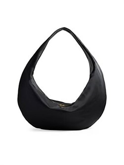 Khaite Сумка-хобо Extra Large Olivia из нейлона с кожаной отделкой и двойной молнией 11167266