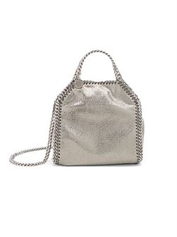 Stella McCartney Металлическая мини-сумка через плечо с двумя цепочками и внутренним карманом 11166617