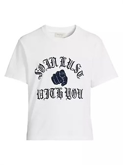 Second/Layer Футболка Baby Baggy из мягкого хлопка с короткими рукавами и круглым вырезом, произведённая в Португалии 10049426