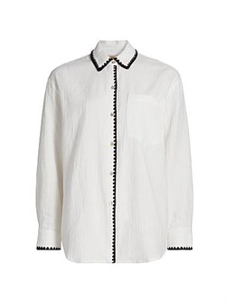 Рубашка Rails Idania из дышащего хлопка с карманом и контрастной отделкой, лонгслив 11167263