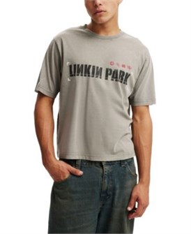 Cotton On Мужская футболка Music из 100% хлопка, классический круглый вырез, расслабленный крой 11225555