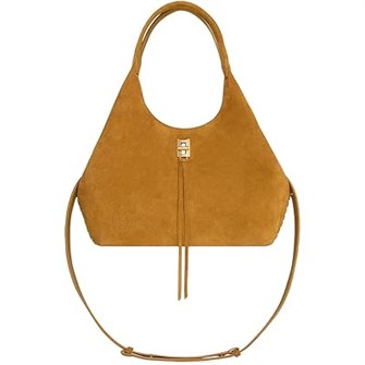 Rebecca Minkoff Замшевая сумка Carrysome с антикоррозийной латунной отделкой, двумя ручками и регулируемым плечевым ремнем 11227270