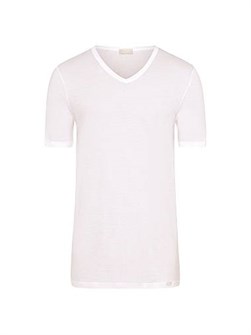 Футболка из мерсеризованного хлопка Hanro с V-образным вырезом и короткими рукавами, 100% хлопок 11167047