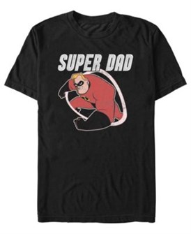 Мужская футболка с коротким рукавом Super Dad от Fifth Sun, в модном slim fit, 50% хлопок, 50% полиэстер 11238859