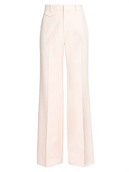 Chloe Штаны из французской шерсти Chloe с высокой талией и складками, 100% шерсть, подкладка 100% шелк 11166679