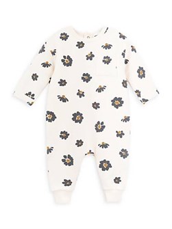 Miles the Label Комбинезон для девочек с ромашковым принтом, 95% хлопок, лонгслив с нагрудным карманом 11164516