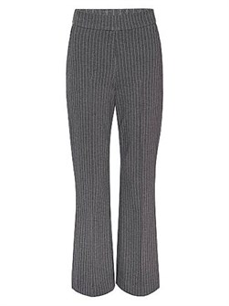 Штаны из эластичного материала Good American в полоску, с высокой талией и расклешенными штанинами 11166306