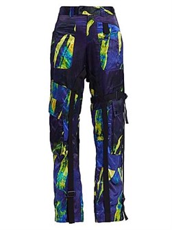 Прямые сатиновые брюки Louisa Ballou с пряжками и удобными застёжками, 100% полиамид 11165702