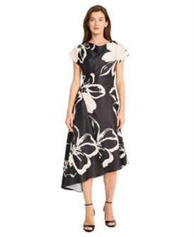 Женское платье fit &amp, flare с короткими рукавами от Maggy London, 97% полиэстер, 3% спандекс 11231499