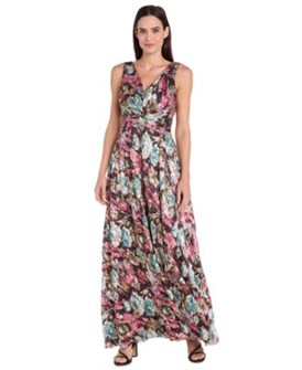 Элегантное платье без рукавов A-Line с цветочным принтом и металлическими элементами от R &amp, M Richards 11231384