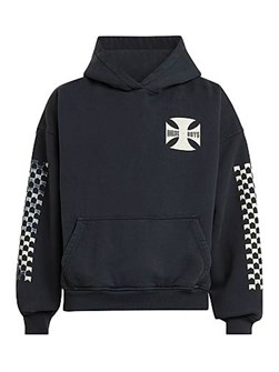 Худи Rhude для мальчиков из флиса с капюшоном и длинными рукавами, 100% хлопок, производство США 11166861